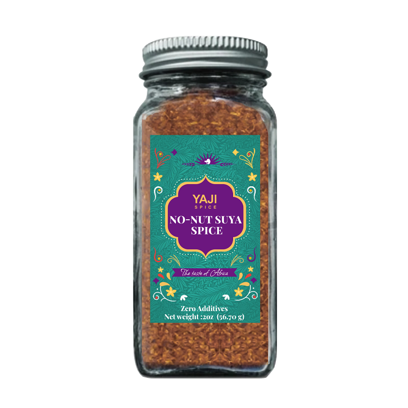 Yaji Spice No-Nut Suya Spice Blend Bottle Front