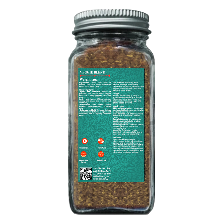 Yaji Spice Veggie Blend Spice  Back