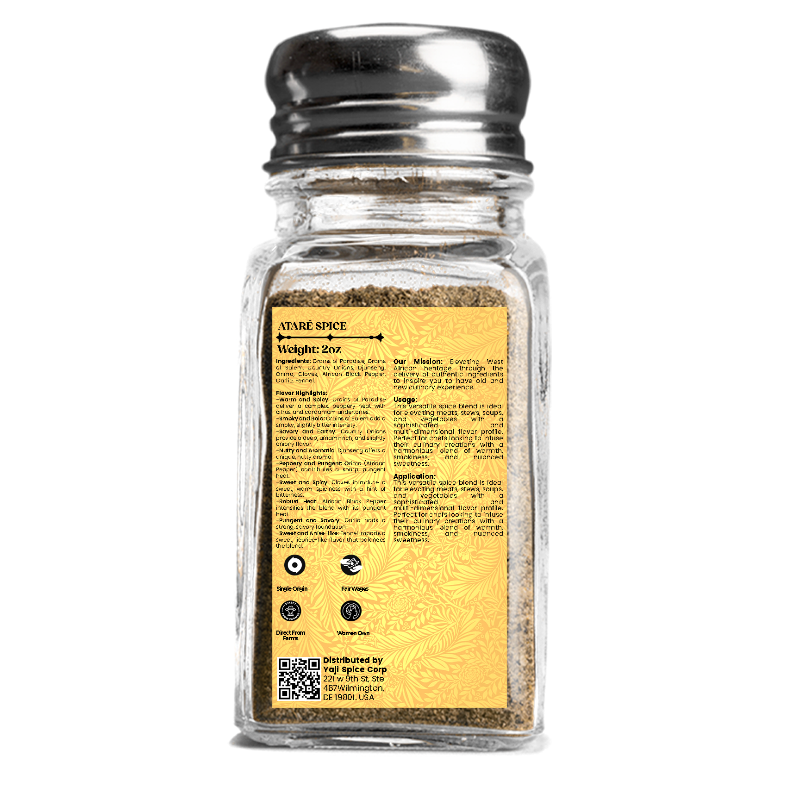 Yaji Spice Ataré Blend Spice Bottle Back